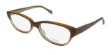 Oliver Peoples Devereaux Eyeglasses in brown crystal nude, premium acetate, size 50-16-135, demo lenses included.