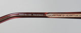 Oliver Peoples Devereaux Eyeglasses frame showing detailed engraving and dimensions.