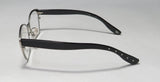 Bottega Veneta eyeglasses side view showcasing titanium frame and demo lenses.