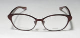 Bottega Veneta Bv6505j Eyeglasses in burgundy titanium frame with demo lenses
