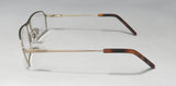 Side view of Yves Saint Laurent eyeglasses frame with demo lenses and stylish tortoiseshell arms.