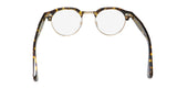 Garrett Leight Oakwood blue light blocking eyeglasses with stylish metal and acetate frame.