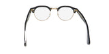 Garrett Leight Oakwood Blue Light Technology Eyeglasses frame with a stylish black and gold design.