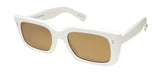 Garrett Leight Gl 3030 Sunglasses in teen spirit color, featuring brown lenses and a stylish square frame design.