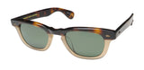 Garrett Leight designer sunglasses in cappuccino color, 46-23-145 size, featuring premium acetate and UV protection.