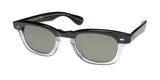 Garrett Leight Lo-B Sunglasses in yin yang color, size 46-23-145, stylish UV protection and premium acetate design.