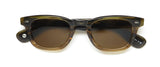 Garrett Leight Lo-B Sunglasses in brown tortoiseshell design with premium lenses.