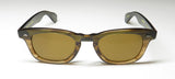 Garrett Leight Lo-B Sunglasses in stylish brown acetate with UV protection.
