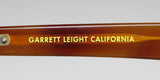 Close-up of the Garrett Leight California branding on the frame of Garrett Leight Lo-B Sunglasses.