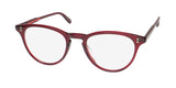Garrett Leight Alice burgundy blue light technology eyeglasses with demo lenses, versatile frame, and custom fitting.