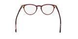 Garrett Leight Alice blue light technology eyeglasses with demo lenses in a stylish red frame.