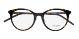 Yves Saint Laurent SL268 eyeglasses in tortoise shell design with clear demo lenses and brand logo.