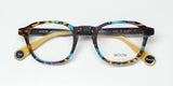 Woow On Board 1 premium acetate eyeglasses with multi-colored frame and demo lenses.
