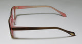 Side view of Oliver Peoples Devereaux eyeglasses showcasing the unique color and design.